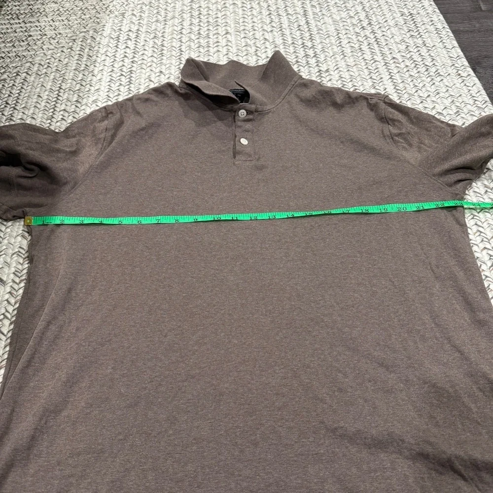 Banana Republic Brown Luxe Touch Performance Short Sleeve Polo